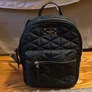 Black Kate spade small backpack